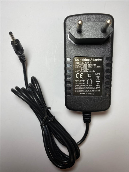 Packard Bell Liberty TAB G100 G100W 12V 1.5A Mains AC Power Adaptor Charger EU