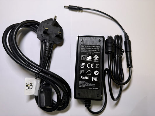 Replacement for 12V 3A AC-DC Switching Adaptor Power Supply 4mm x 1.7mm DC Plug