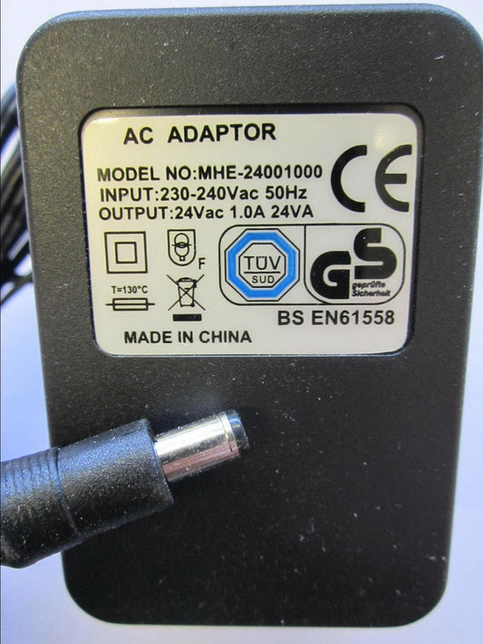 Replacement for 24V ~ 1A 24W AC Adaptor HX2402401000A2E UK Plug Power Supply