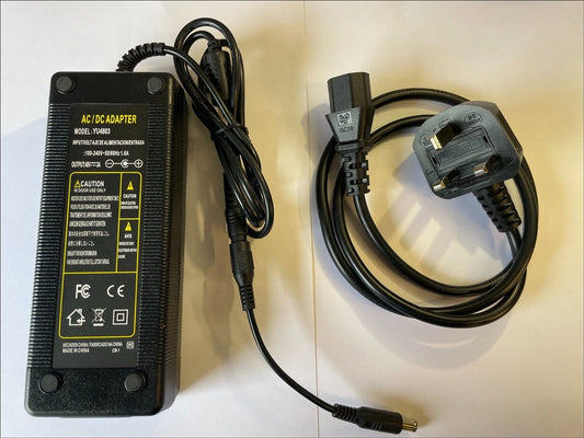 UK Plug 48V 3A 48.0V 3000mA AC-DC Adaptor Power Supply 6.0mm x 4.3mm with centre