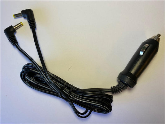 12V Twin Screen Car Charger for Maxtek 9" Twin In Car Portable DVD Player