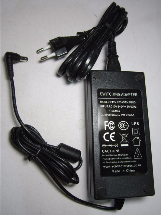 EU Replacement for Samsung 24V 2.625A A6324_DSM AC Adaptor Power Supply