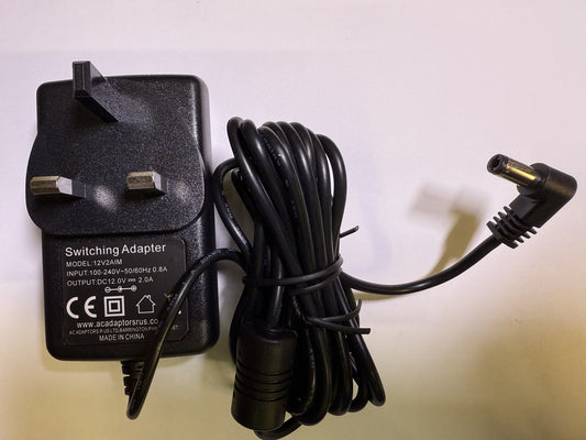 Replacement for 12V 1.6A AC-DC Adaptor Power Supply for SECURIX SMC4 Monitor