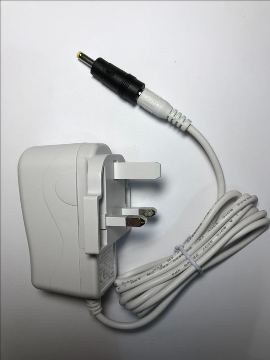 White 12V 1A 12.0V 1.0A Mains AC-DC Switching Adaptor Power Supply + 4mm TIP