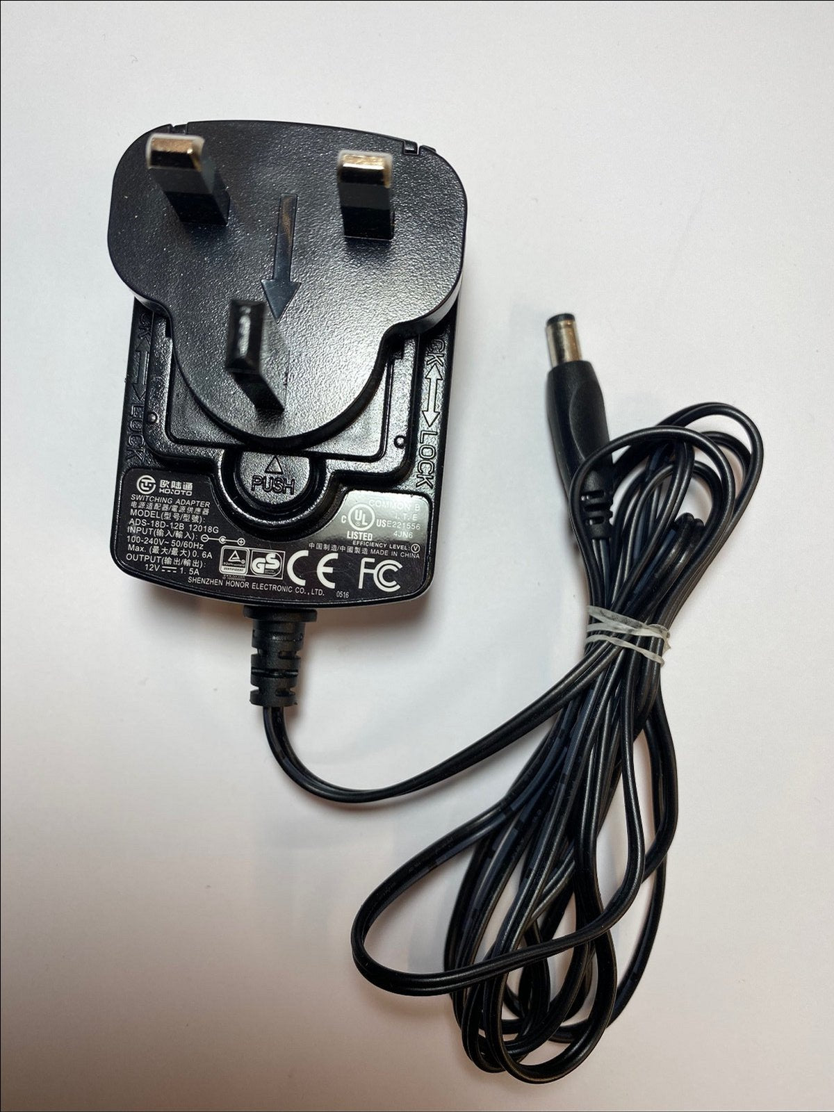 Replacement for 12V 1.5A Switching Adaptor ADS-25D-12 12018E
