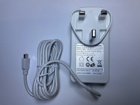 Replacement White 5V Switching Adapter for ZD5C050100BSE for Baby Monitor