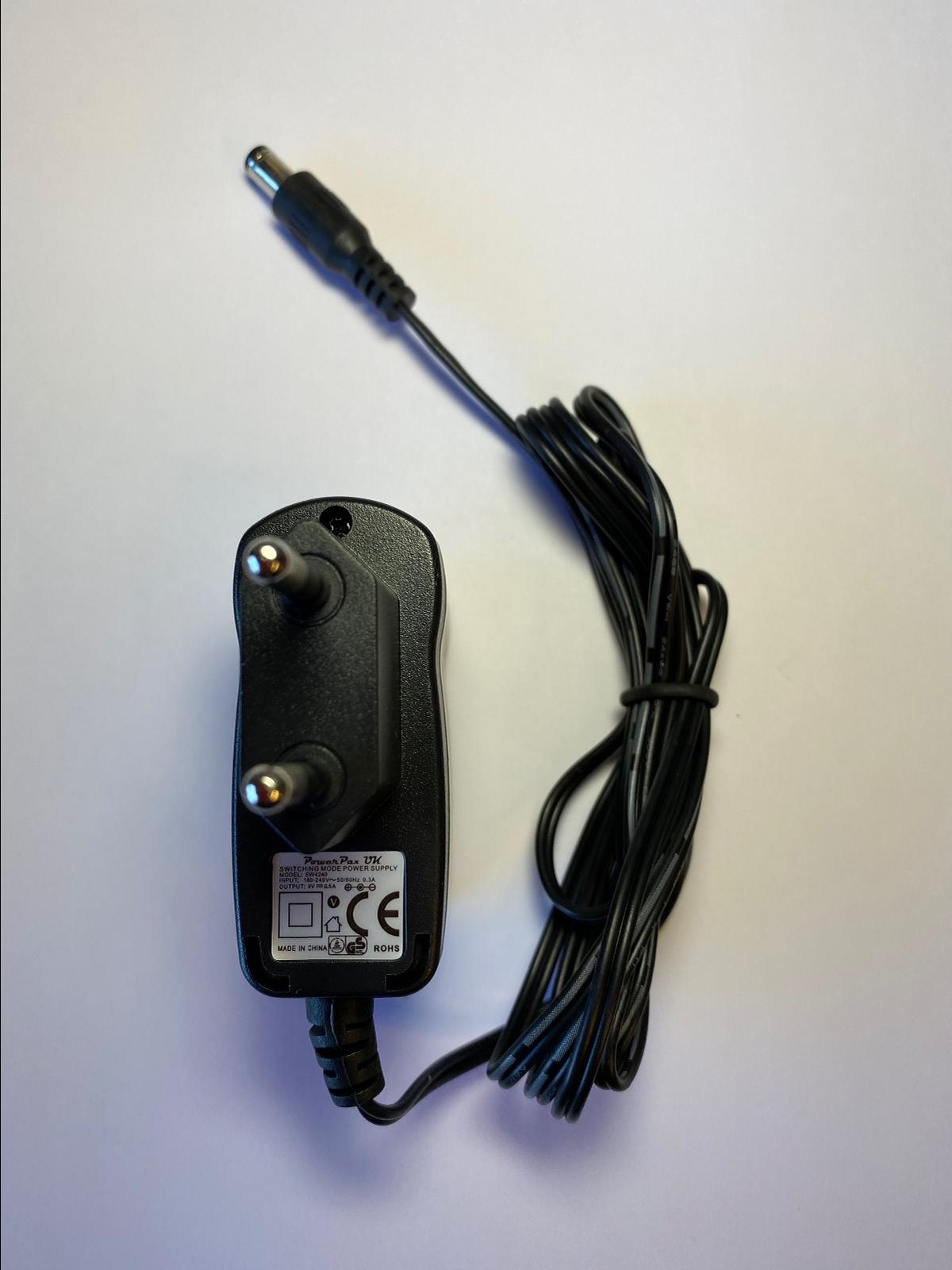 EU EUROPEAN 9V 0.5A AC-DC Adaptor Switching Mode Power Supppy SW4240 5.5 x 2.1