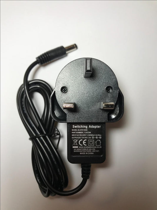 Replacement for 7.5V 500mA AC-DC Adaptor for Sempre Sunrise Alarm Clock W278-0