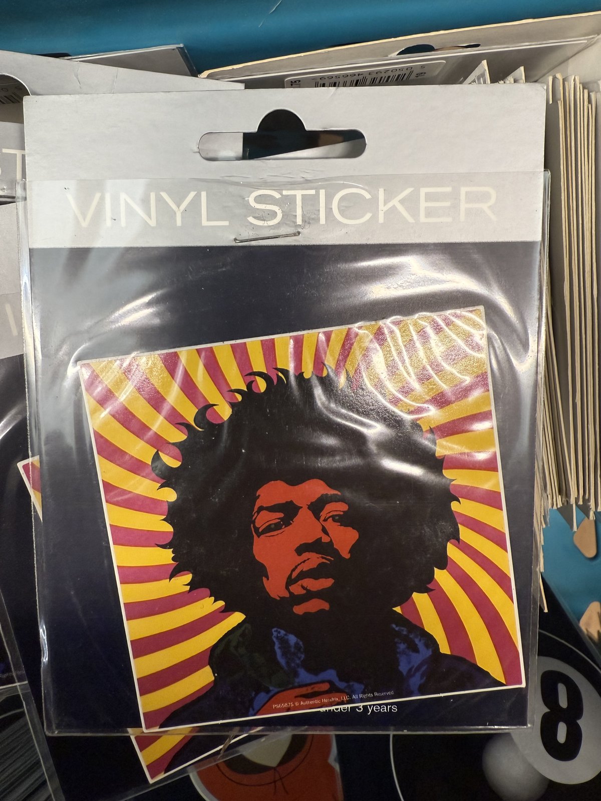 JIMMY HENDRIX VINYL CAR/MOTORBIKE/HELMET DECAL STICKER