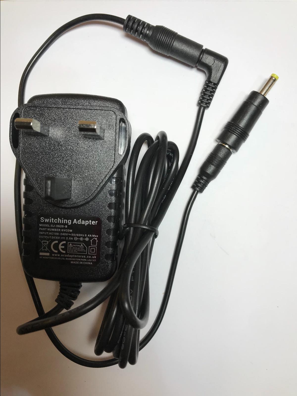 Replacement 6V AC-DC Adaptor Power Supply for Sony ICF-7600A Analogue Radio