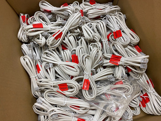 Bulk Joblot of 50 Internet Broadband Router to Micro Filter Cable Lead