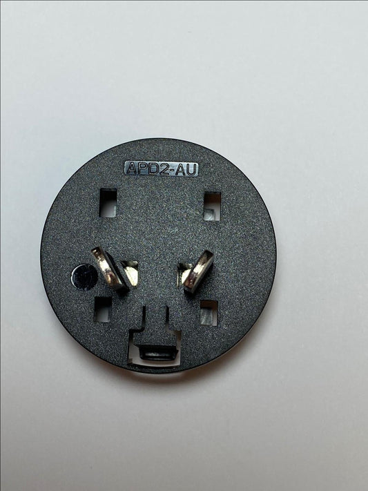 AUS Slide Attachment Plug for APD AC ADAPTER 12V 2A wa-24q12r WA24Q12R