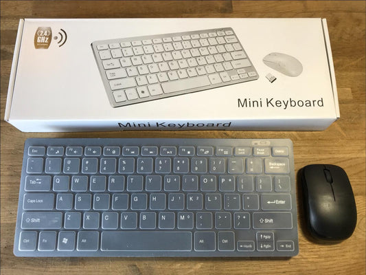 Black Wireless MINI Keyboard & Mouse Set for LG 50LA660V-ZA 3D Smart TV