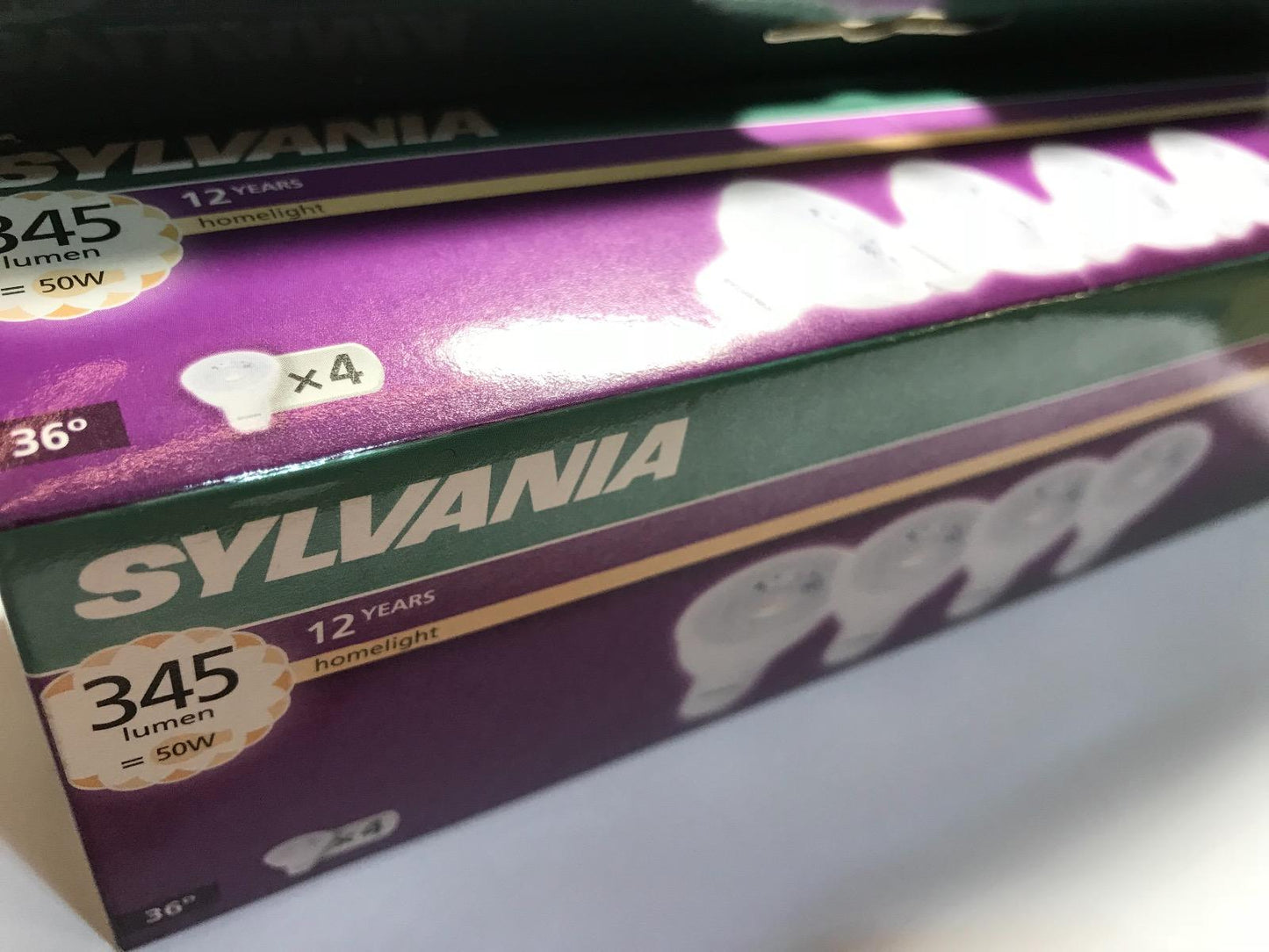 BOX OF 4 SYLVANIA LED light bulb GU10 345 lm = 50W 2700 K 4W A++ 0028222