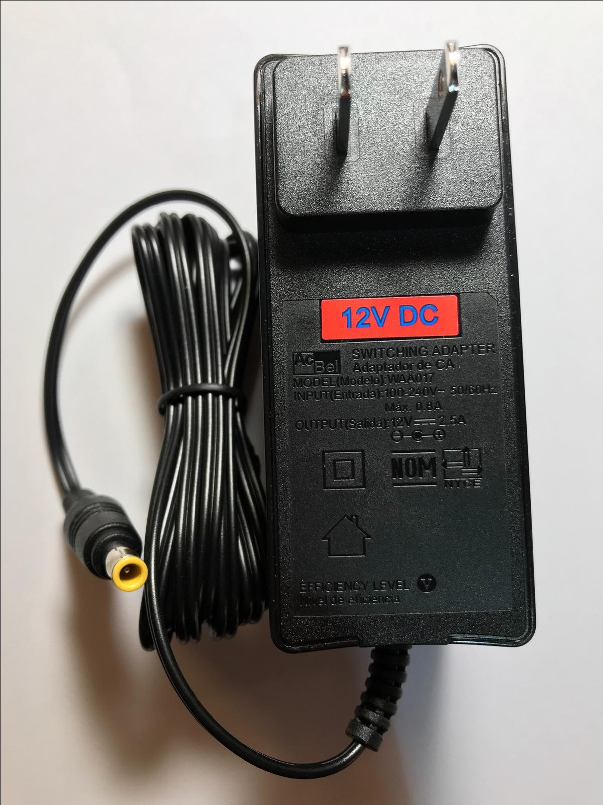 USA 12V 2.5A AC-DC Adaptor Desktop Power Supply for Sony EVI-HD3V Video Camera