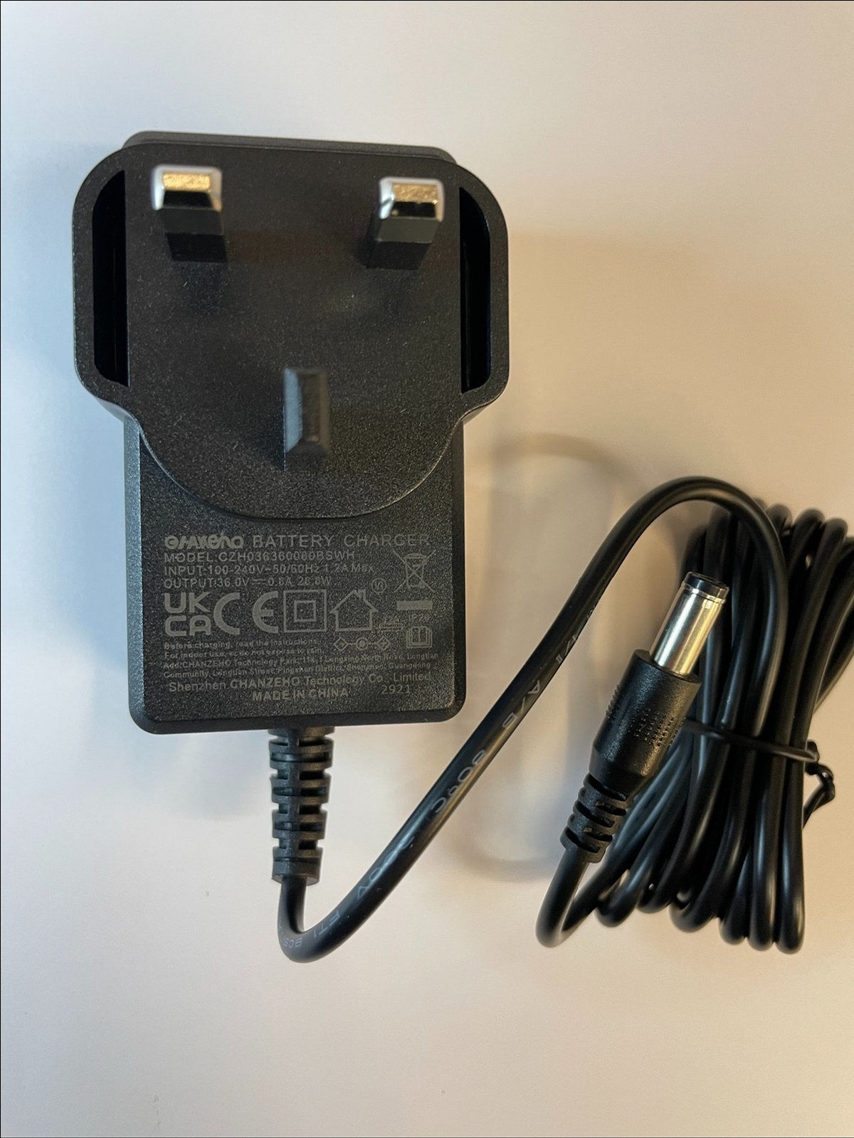Replacement 36V 0.4A Charger Model Jodway JOD-S-360040BS Zanussi Coredless Vac