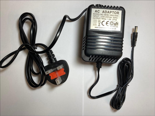 Replacement UK 18Vac 18V 600mA HKA18-600 Class 2 Transformer Power Supply