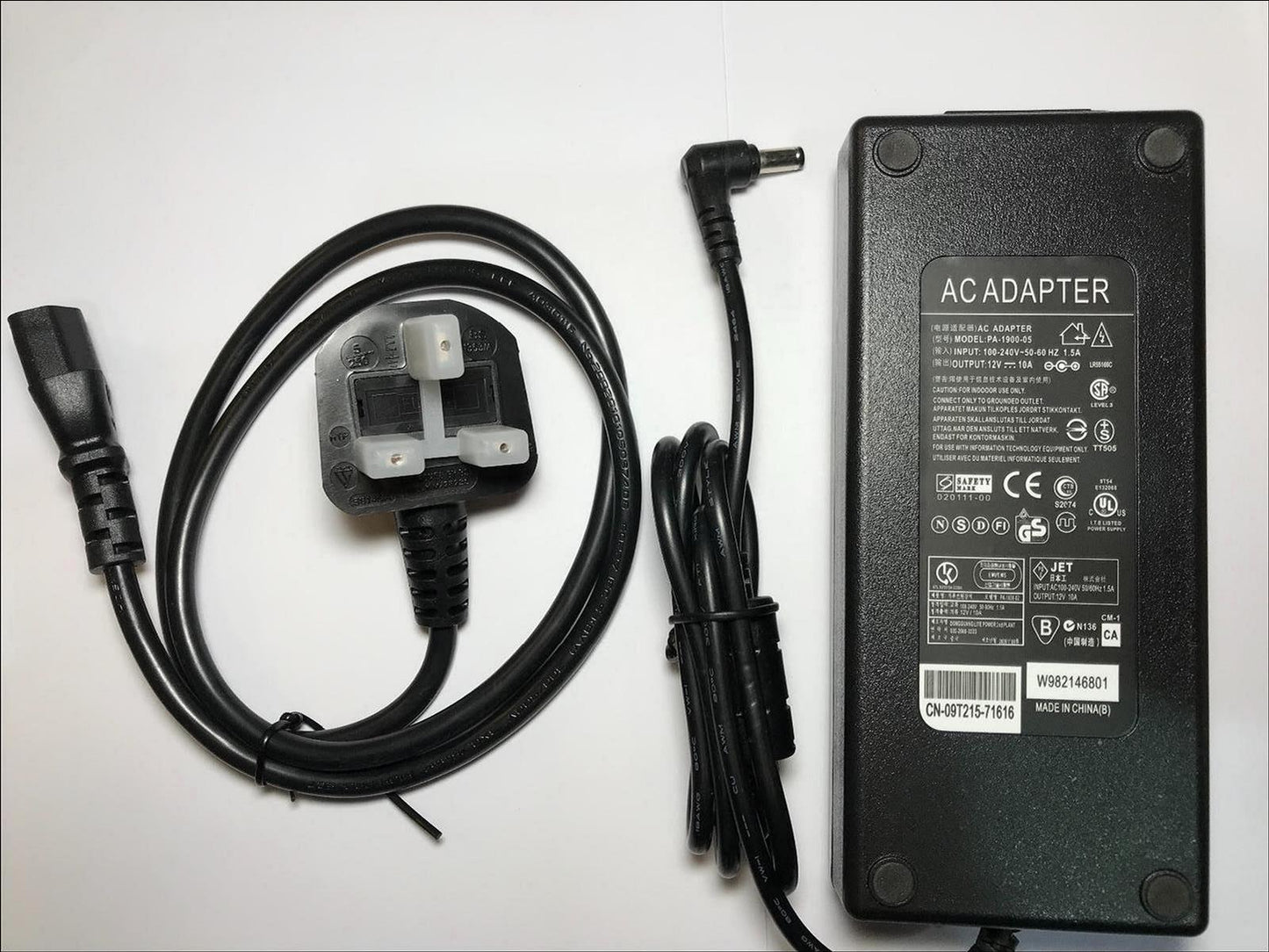 Replacement 12V 10A AC-DC Adaptor Power Supply for EDACPOWER ELEC EA11011H-120