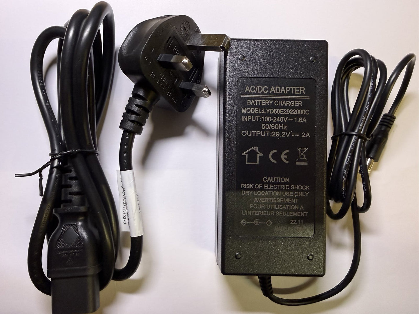 Replacement for 30V 2.0A 60W AC Adapter PS1065-300T2B200 OPI Products + UK Lead