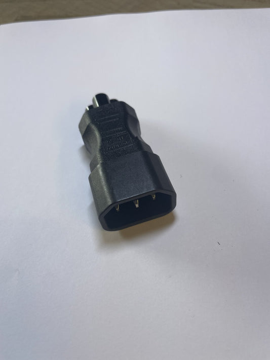 C5 TO C14 BLACK Convertor Connector for AC Adaptor Power Supply CLOVER to Kettle