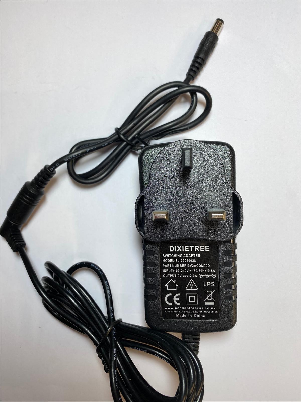 9V Mains AC-DC Adaptor for Dymo LabelMANAGER 106, 110, 150, 160 Label Printer