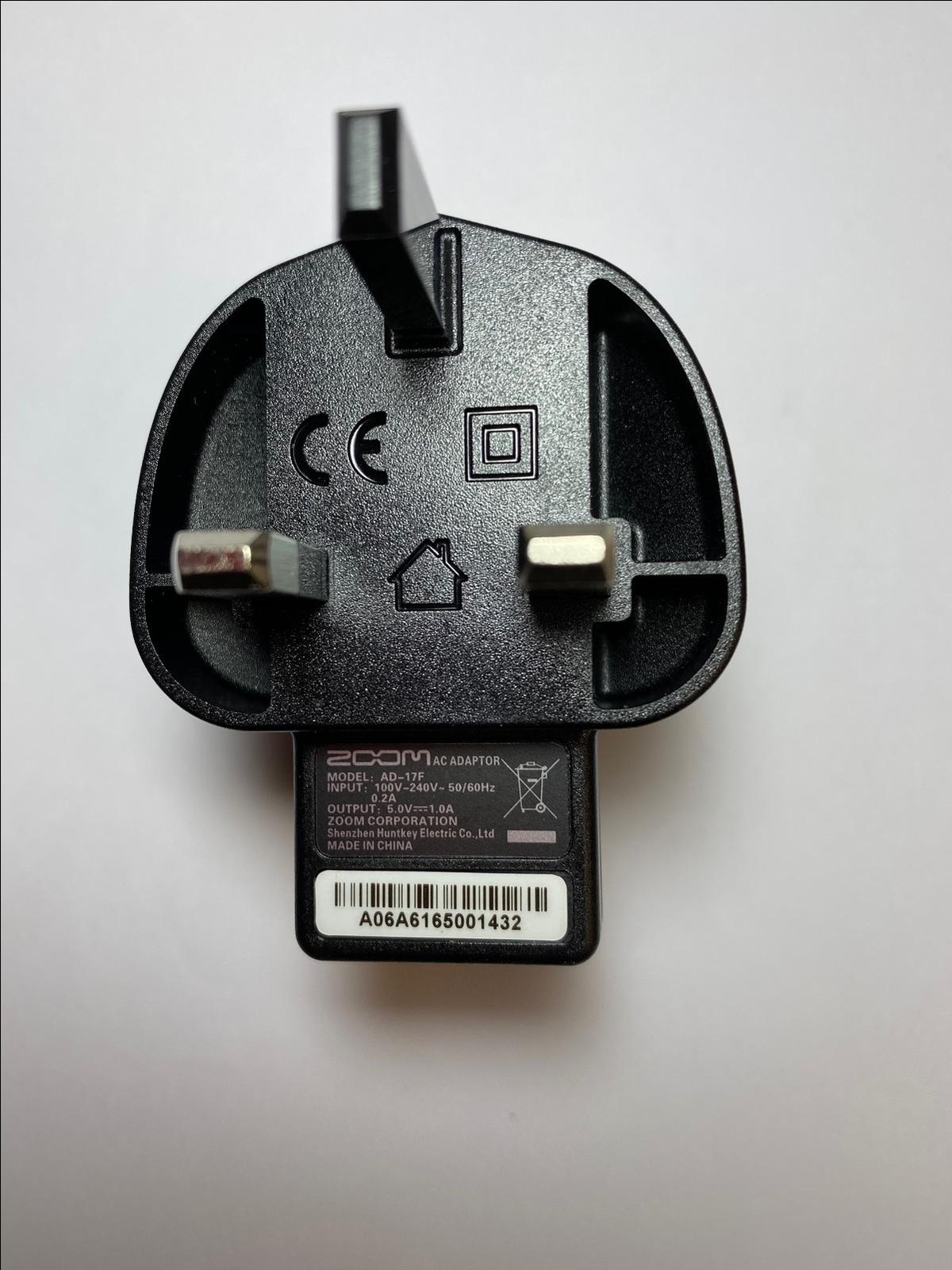 UK 5.0V 1.0A AC ADAPTOR AD-17F Charger for AD-17 Q2n-4K Audio & Video Recorder