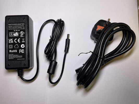 Replacement 12V 3A AC-DC Adapter THS-1230 Power Supply for Walkie Talkie Bank