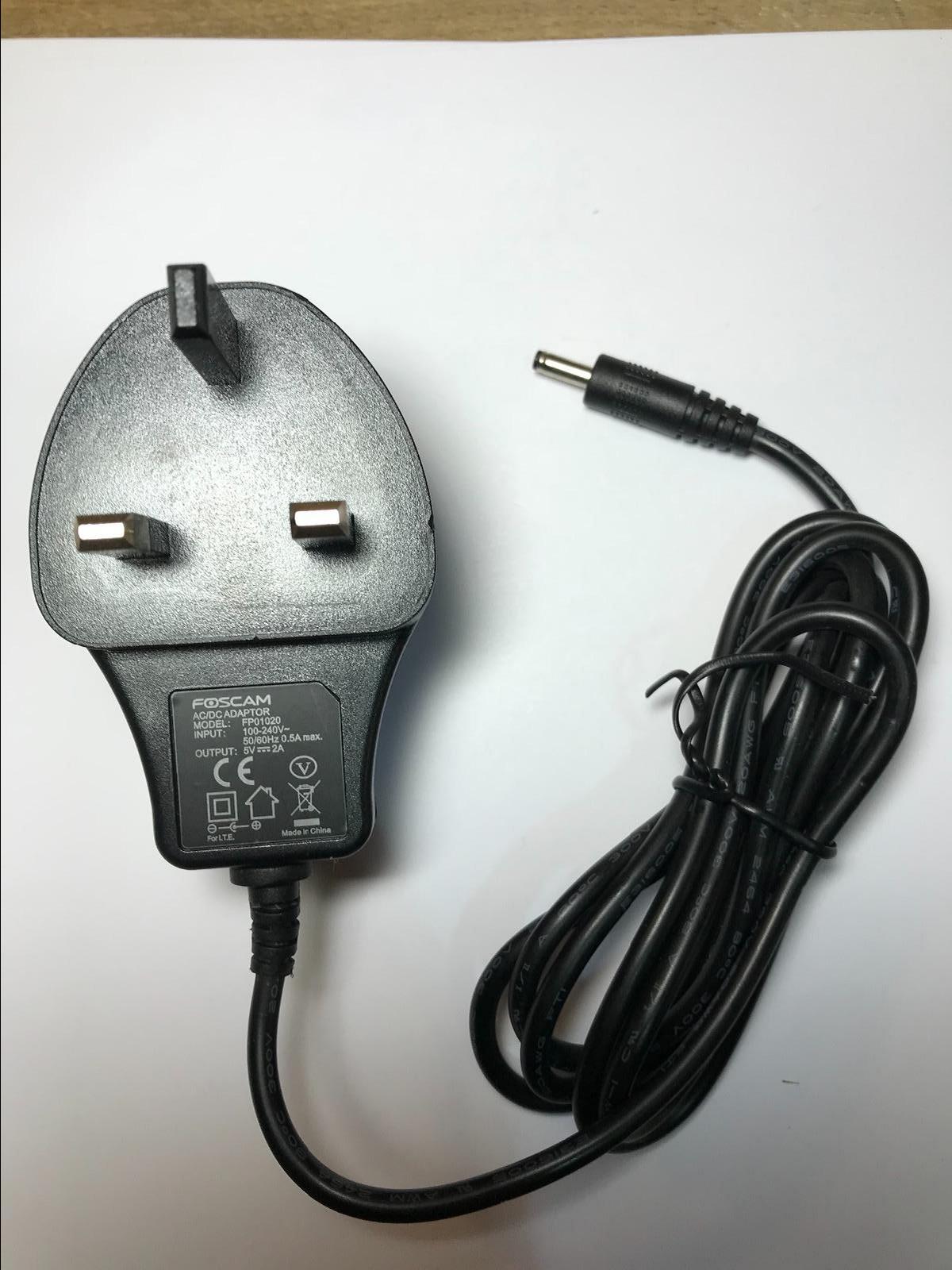 Replacement for IRULU AC/DC Adapter model JHD-AP0128-050180AA 5V 1800mA UK Plug