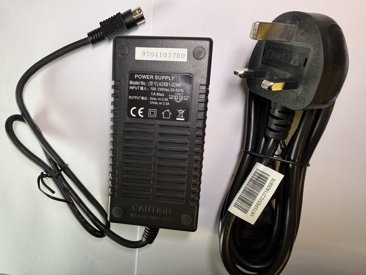 12V 2A 5V 2A AC Adaptor Power Supply to fit AKASA CS-120/0502000-E PSU