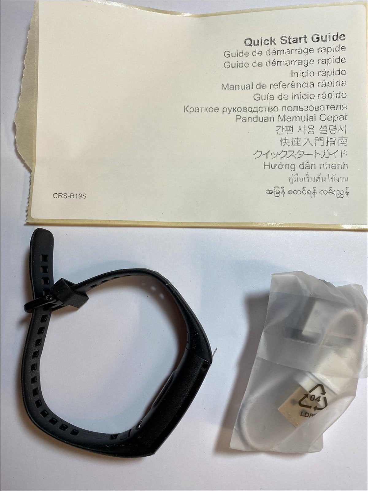 Black Honor Band 5 Smart Bracelet Heart Rate Watch CRS-B19S