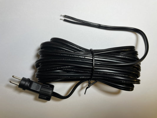 2 Pin Screw Waterproof Outdoor AC-AC Adaptor Fly Lead with 2 Bare Ends