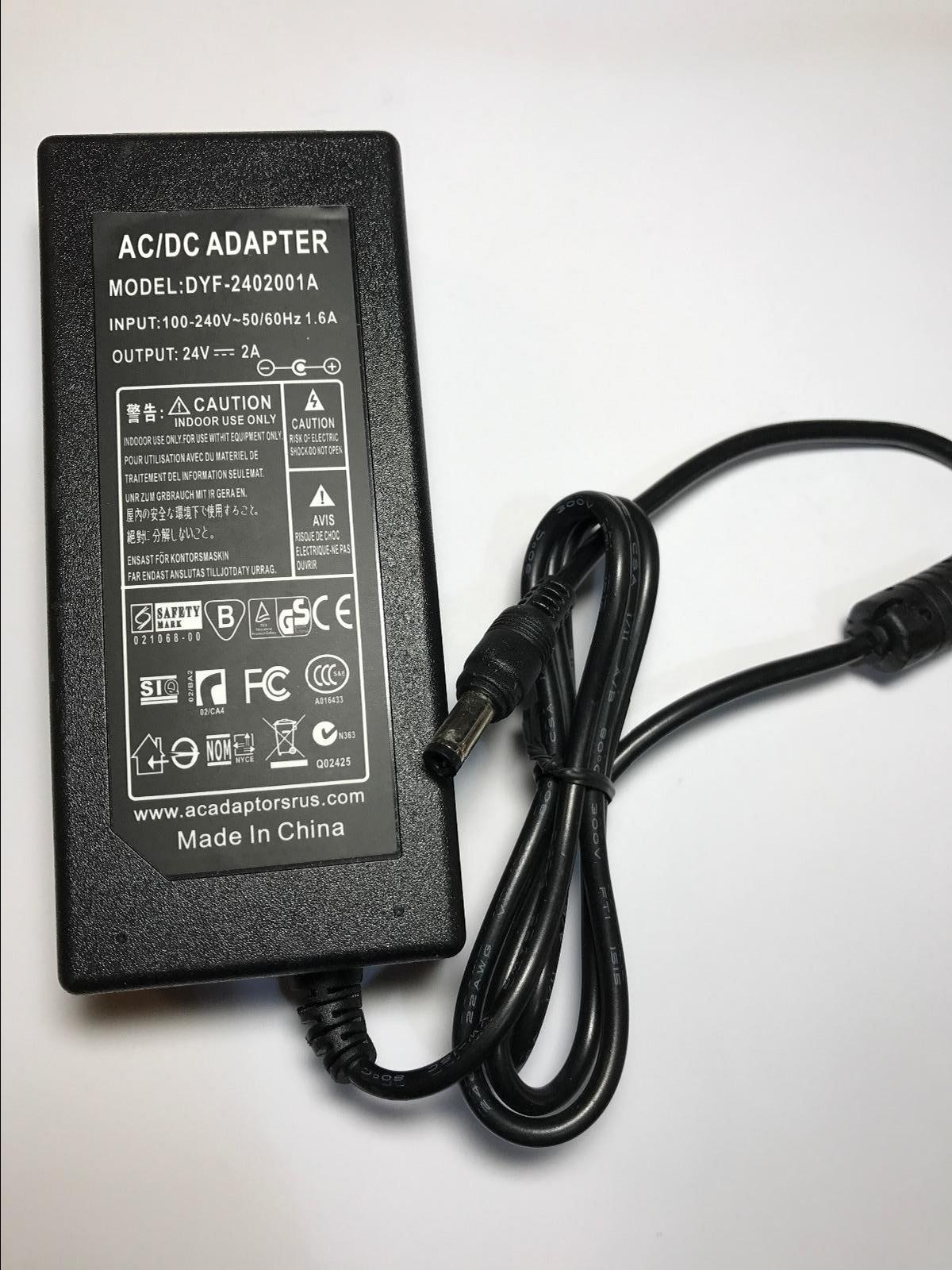 24V 2A AC-DC Adapter AC-DC ADAPTOR for TDK 3 Speaker Boombox