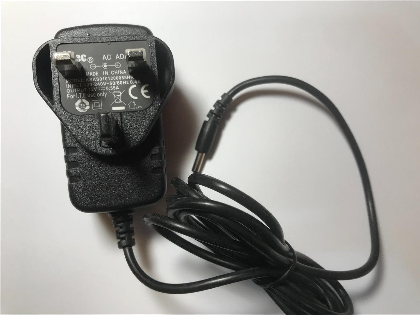 UK 12V 0.55A KTEC AC Adaptor model KSAS0101200055HK Power Supply