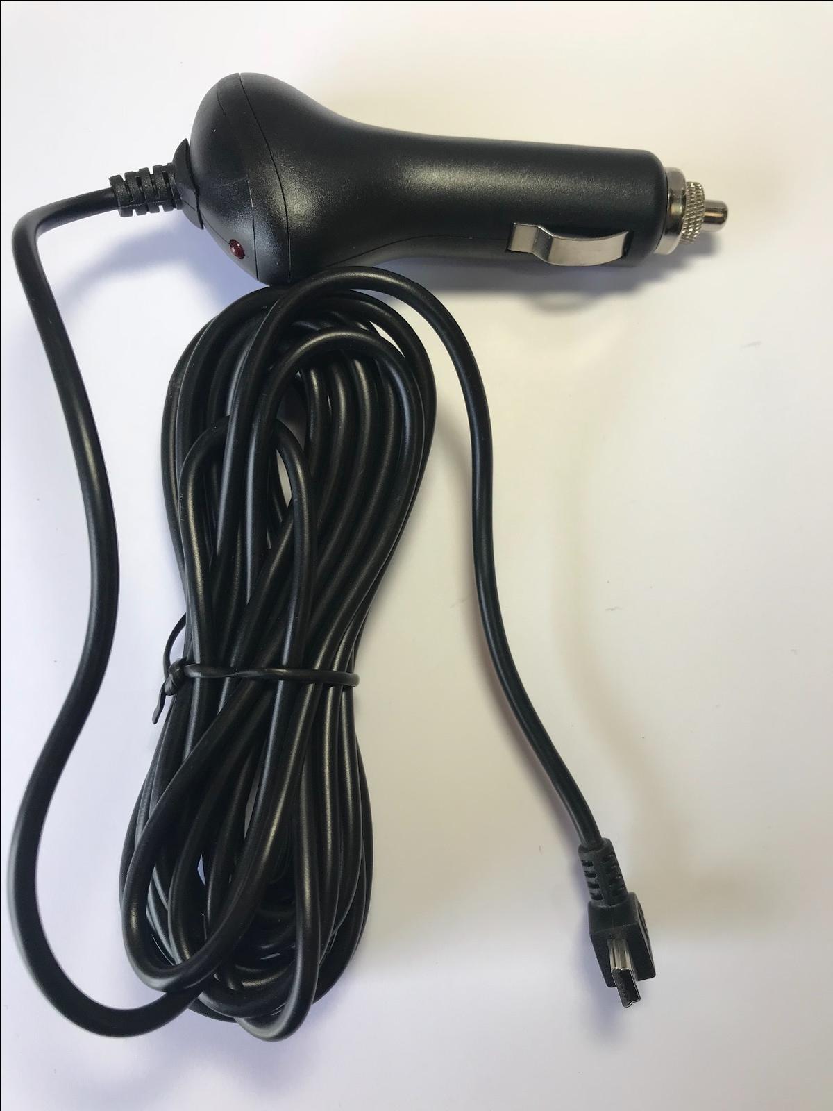 5V 1.3A 1300mA Car Charger Power Supply Mini B Connector 4M Long Cable Lead