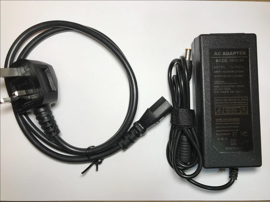 16V 1A 1.5A 2A 2.5A AC-DC Switching Desktop Adaptor Power Supply 6.0mm x 4.3mm