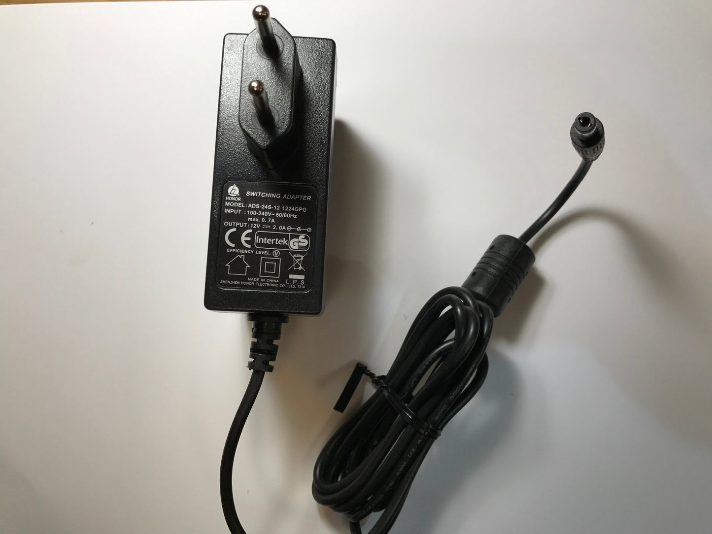 EU 12V 12.0V 2A 2.0A AC-DC ADAPTOR REGULATED POWER SUPPLY 5.5MM X 2.1MM