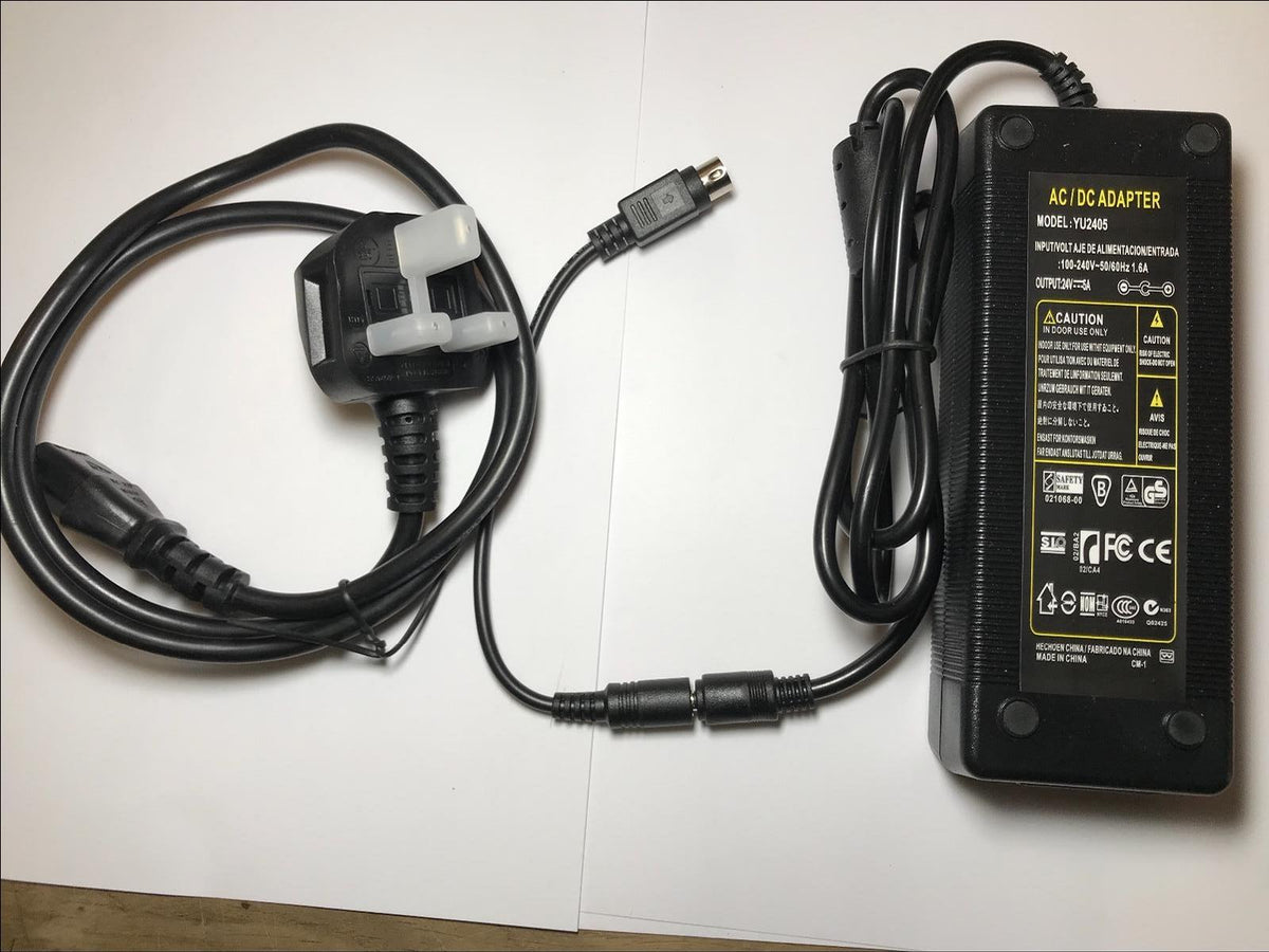 Replacement for 24V 5.0A 5A WELLTRONICS AC/DC Adapter WTS-2405W 070-7528-7874