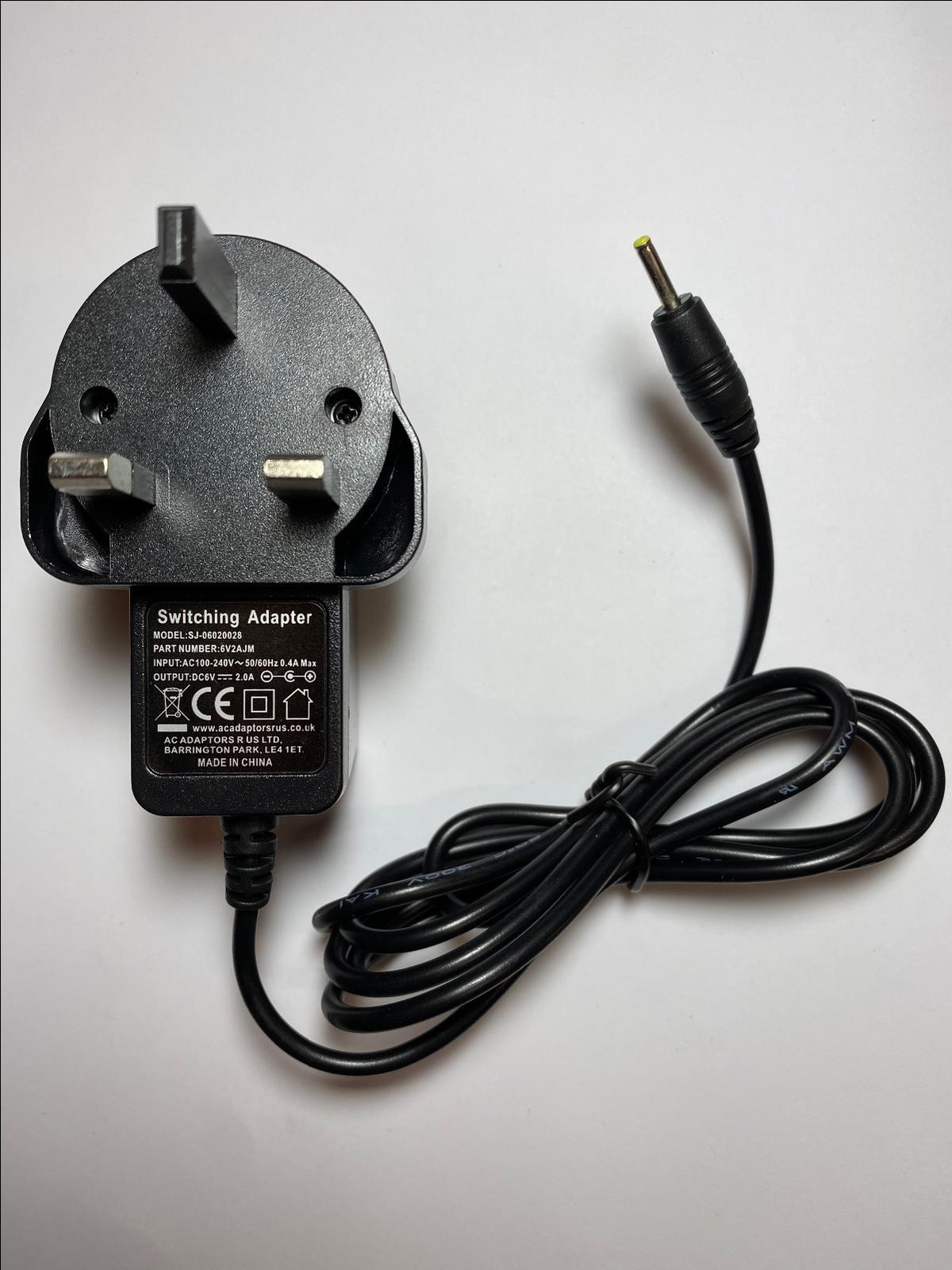 6V AC-DC Switching Adapter Charger for Worx WX255 Cordless Screwdriver