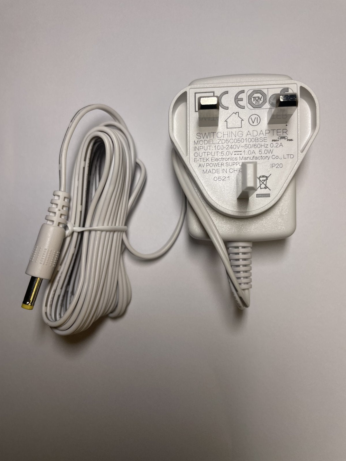 Replacement 5V Charger for VTECH 2.8" Video Monitor with Night Light VM3254