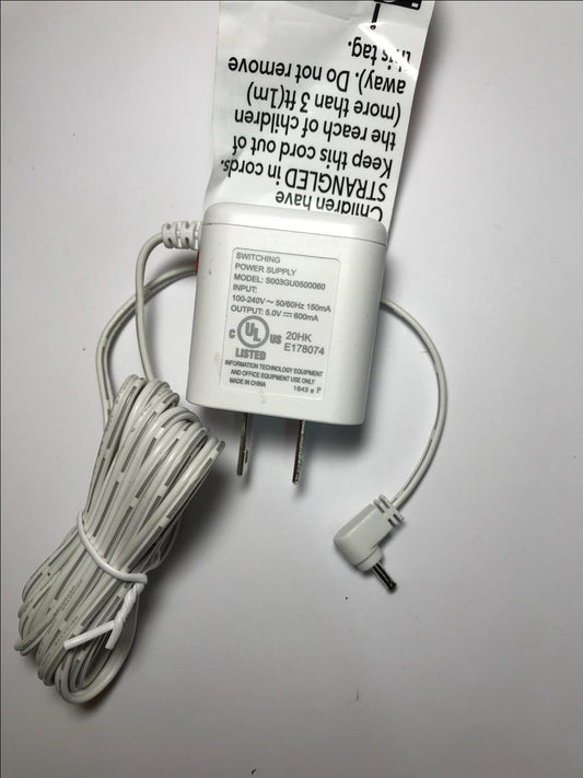 Genuine USA White 5.0V 600mA 5V Switching Power Supply S003GU0500060