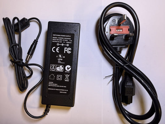 Replacement UK 24V 2A AC-DC Kunshan St Electronics Charger Model SHC-8100LB