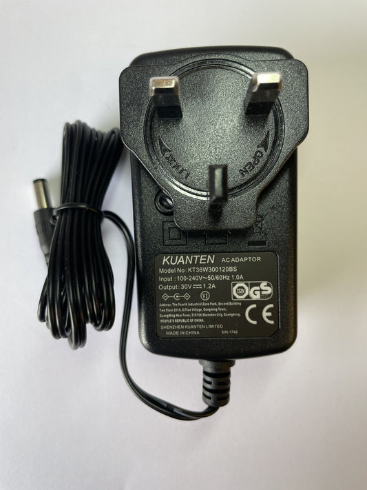 Replacement 30V 1.2A AC-DC Adaptor for XP Power ACM36U530 Power Supply