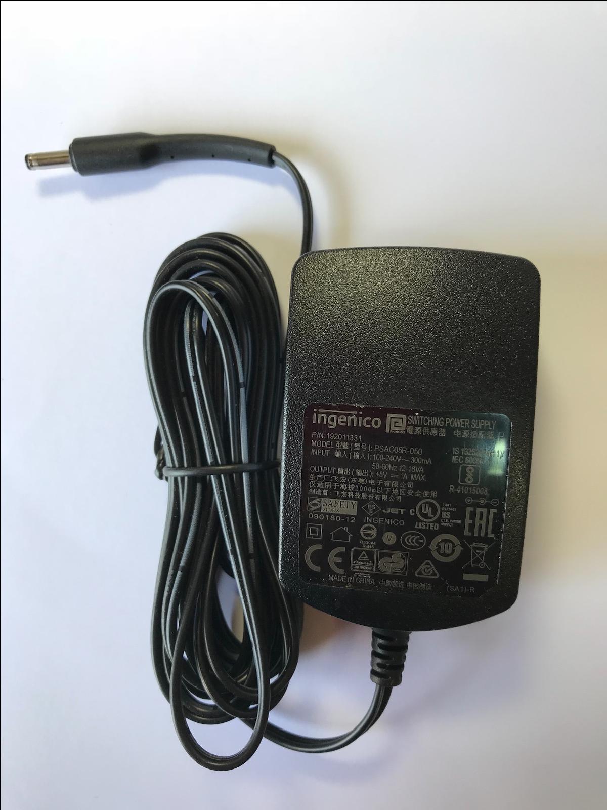 5V 1A MAX ingenico Switching Power Supply P/N 192011331 Model PSAC05R-050