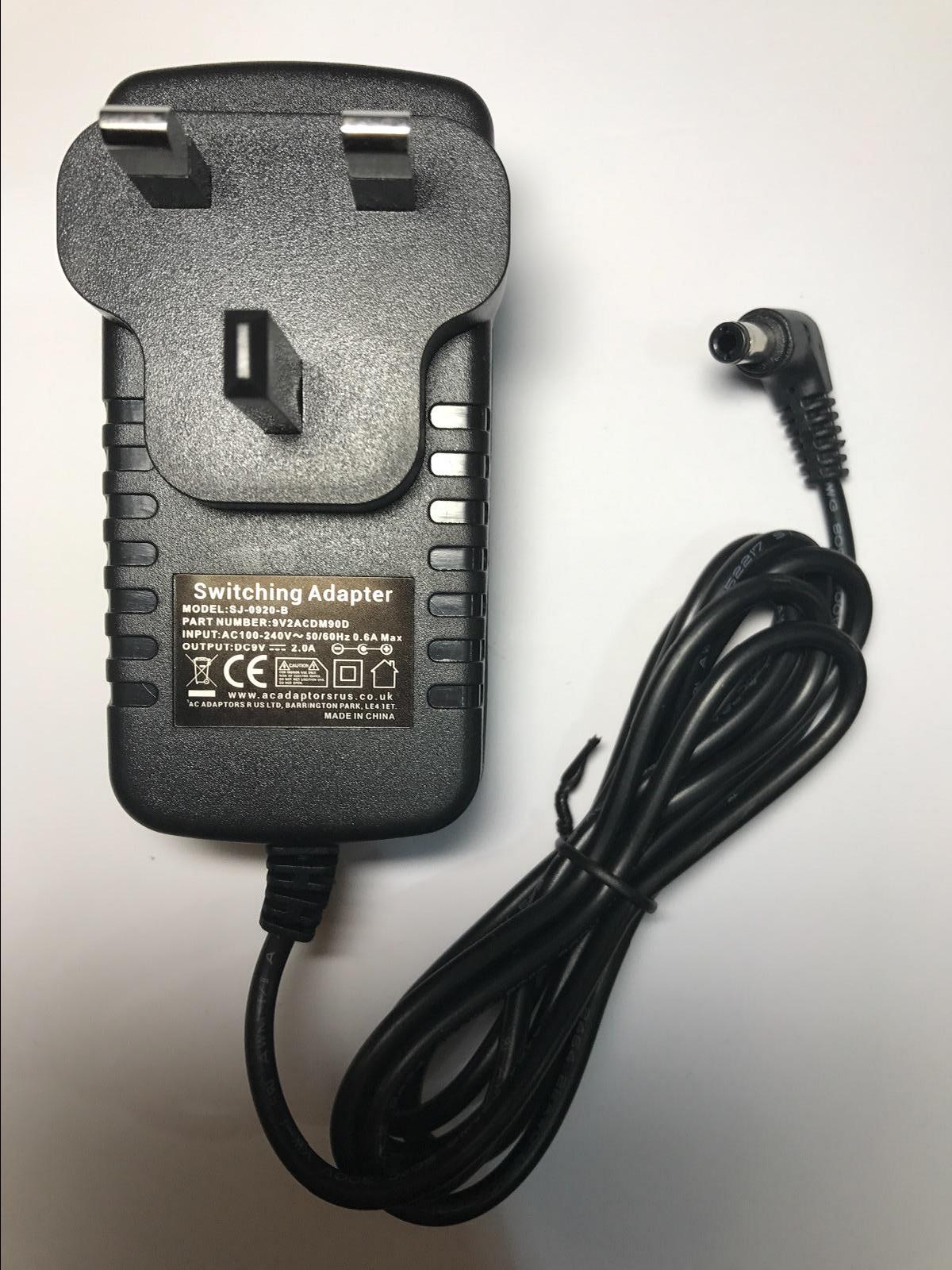 9V 2A AC-DC Adaptor Power Supply for NordicTrack E5.0 Elliptical Cross Trainer
