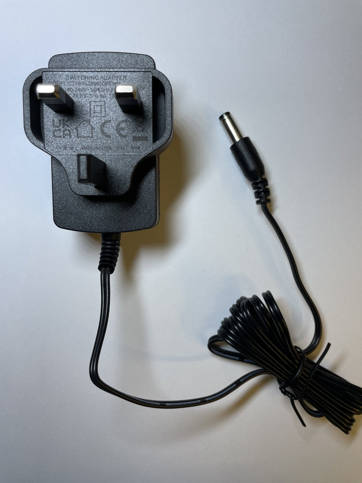 39V 0.5A AC-DC Switching Adaptor Power Supply Charger 5.5mm x 2.1mm UK Plug