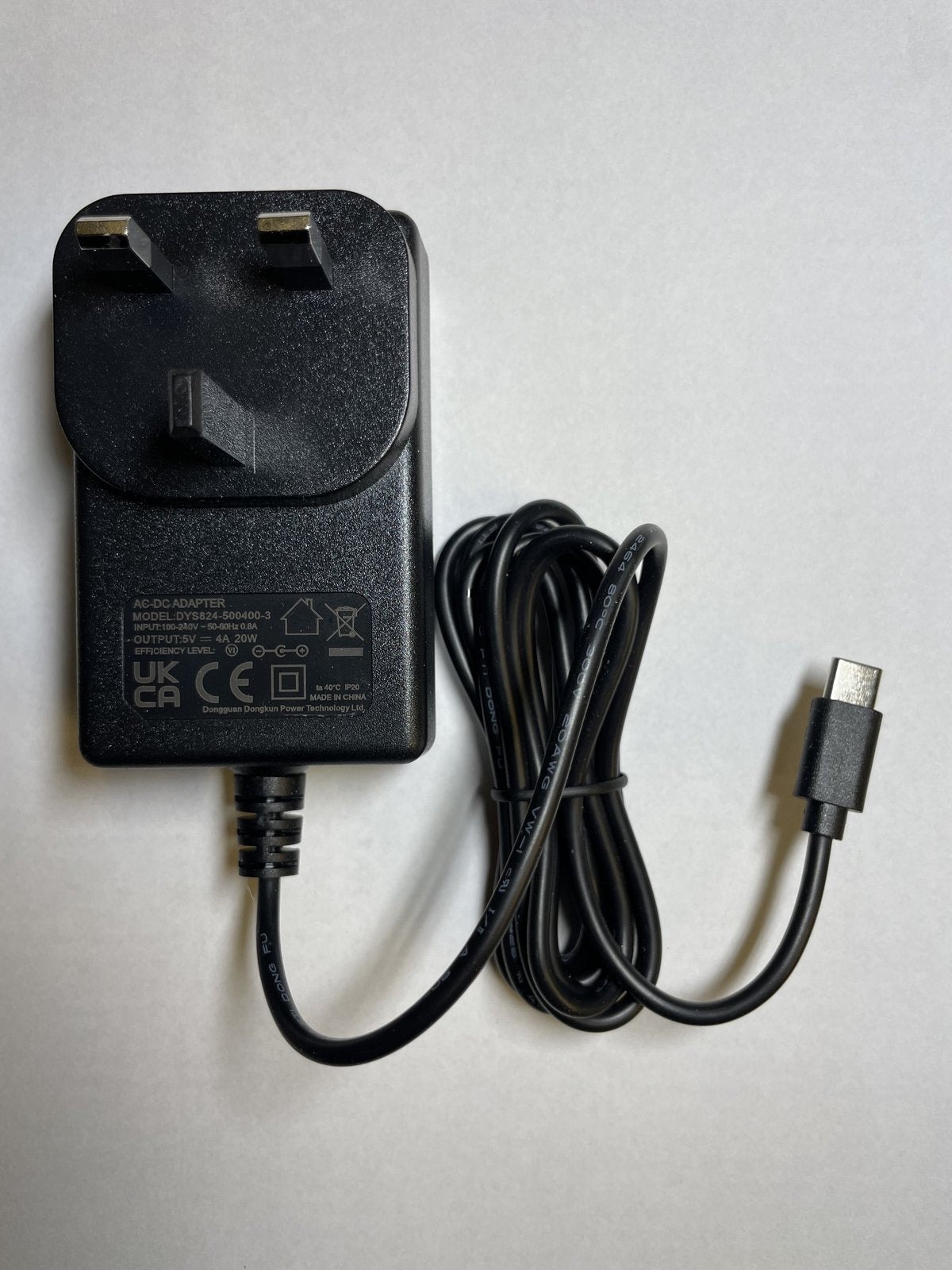 5V 4A USB-C AC-DC Power Adaptor Charger for Xiaomi Electric Shaver S500