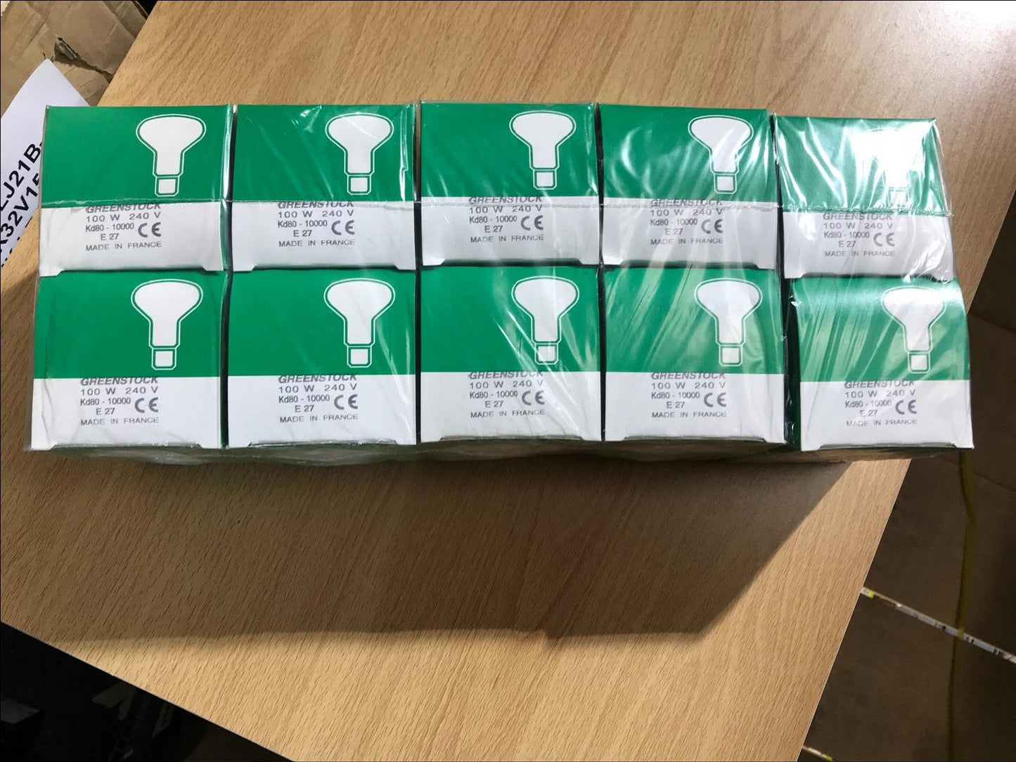 10 x GREENSTOCK E27 100W KD 80-10000 HR 240V Light Bulb Spotlight R80 KD80