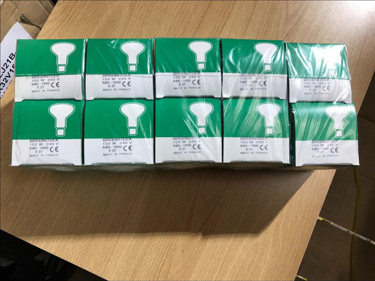 10 x GREENSTOCK E27 100W KD 80-10000 HR 240V Light Bulb Spotlight R80 KD80