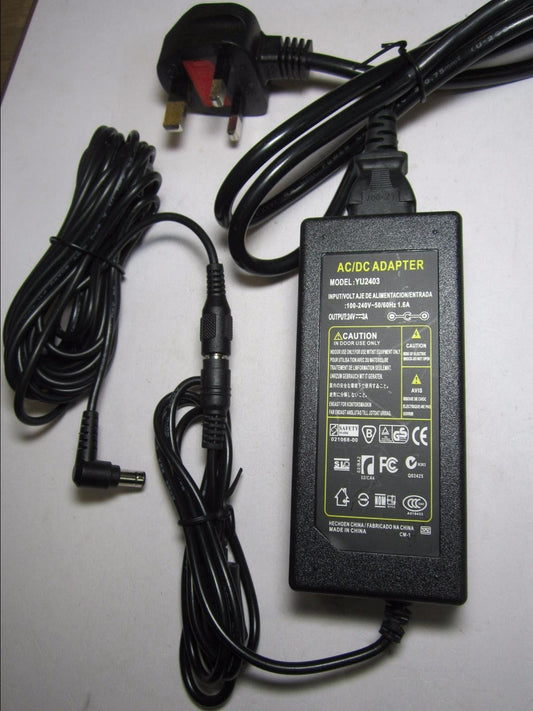 24V 30W UK Mains AC-DC Adaptor Power Supply DC24V for Samsung Soundbar HW-J355