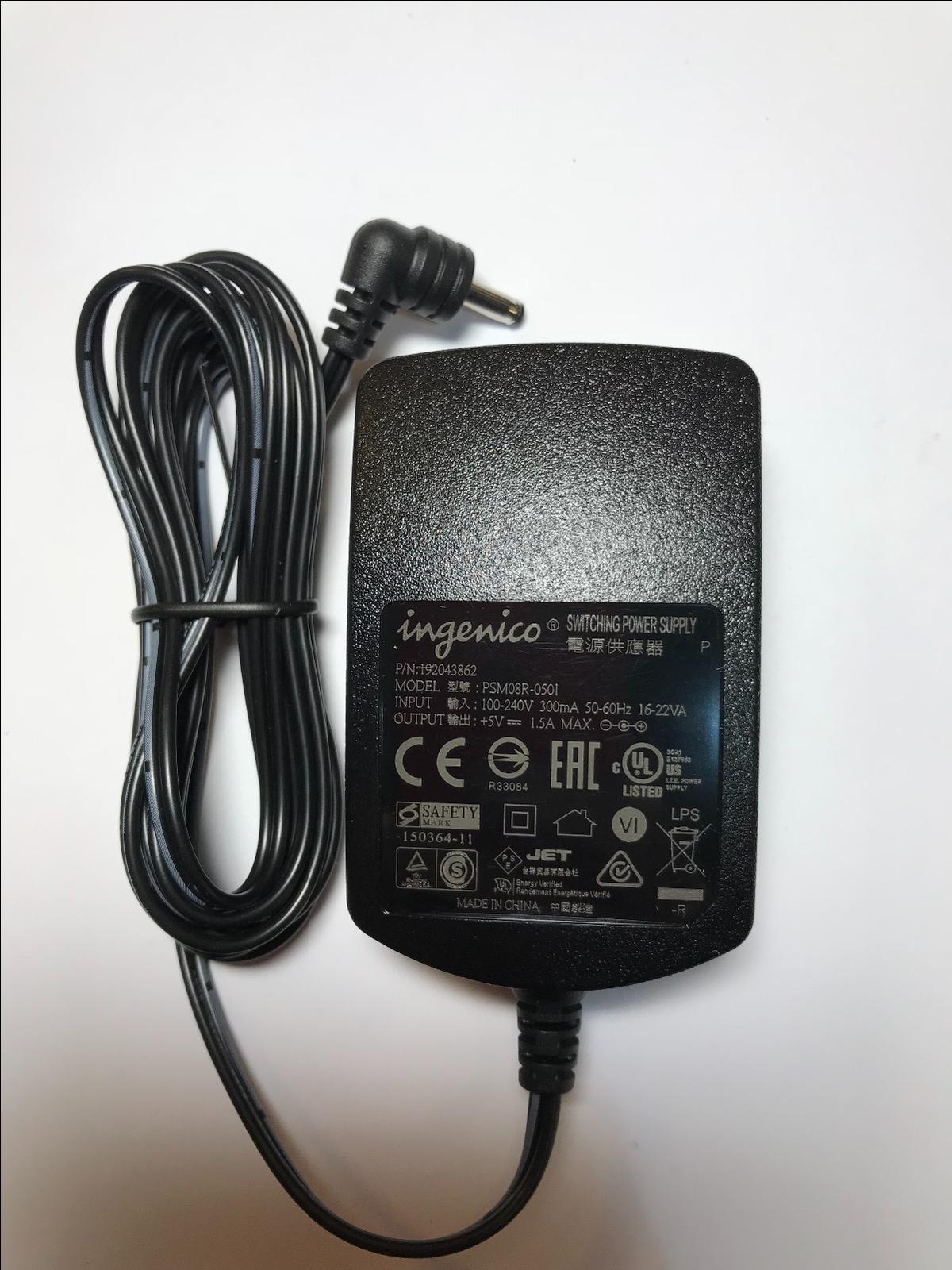 Genuine ingenico Switching Power Supply 192043862 PSM08R-0501 +5V 5V 1.5A